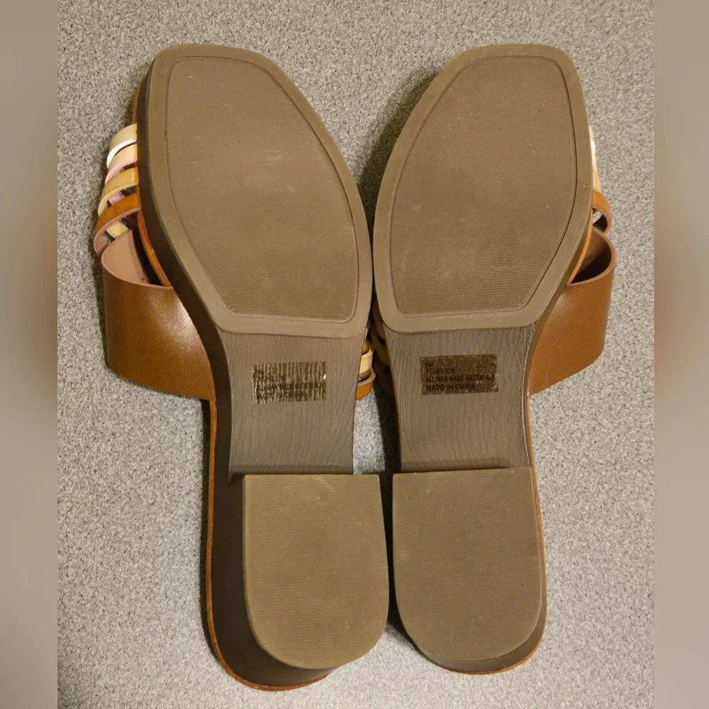True Craft Klick Strappy Sandal Tan MultiColor Women's Size 8 - Picture 4 of 7